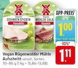 Aktuelle Wurst Angebote bei EDEKA in Koblenz Aktuelles Veganer Schinken Spicker Mortadella Angebot bei EDEKA in Koblenz ab 1,00 €