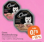 Hundenahrung Angebote von Cesar bei tegut Göttingen für 0,75 €