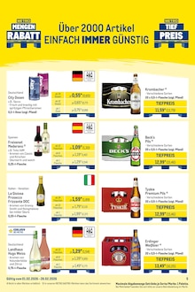 Becks im METRO Prospekt "Wochenengebote Händler + Gewinnspiel + Monats Mix" mit 28 Seiten (Erfurt)