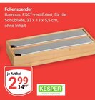 Folienspender im Angebot bei GLOBUS in Jena Folienspender Angebote von Kesper bei GLOBUS Jena für 2,99 €