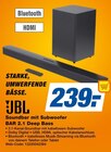 Soundbar mit Subwoofer BAR 2.1 Deep Bass Angebote von JBL bei expert Speyer für 239,00 €