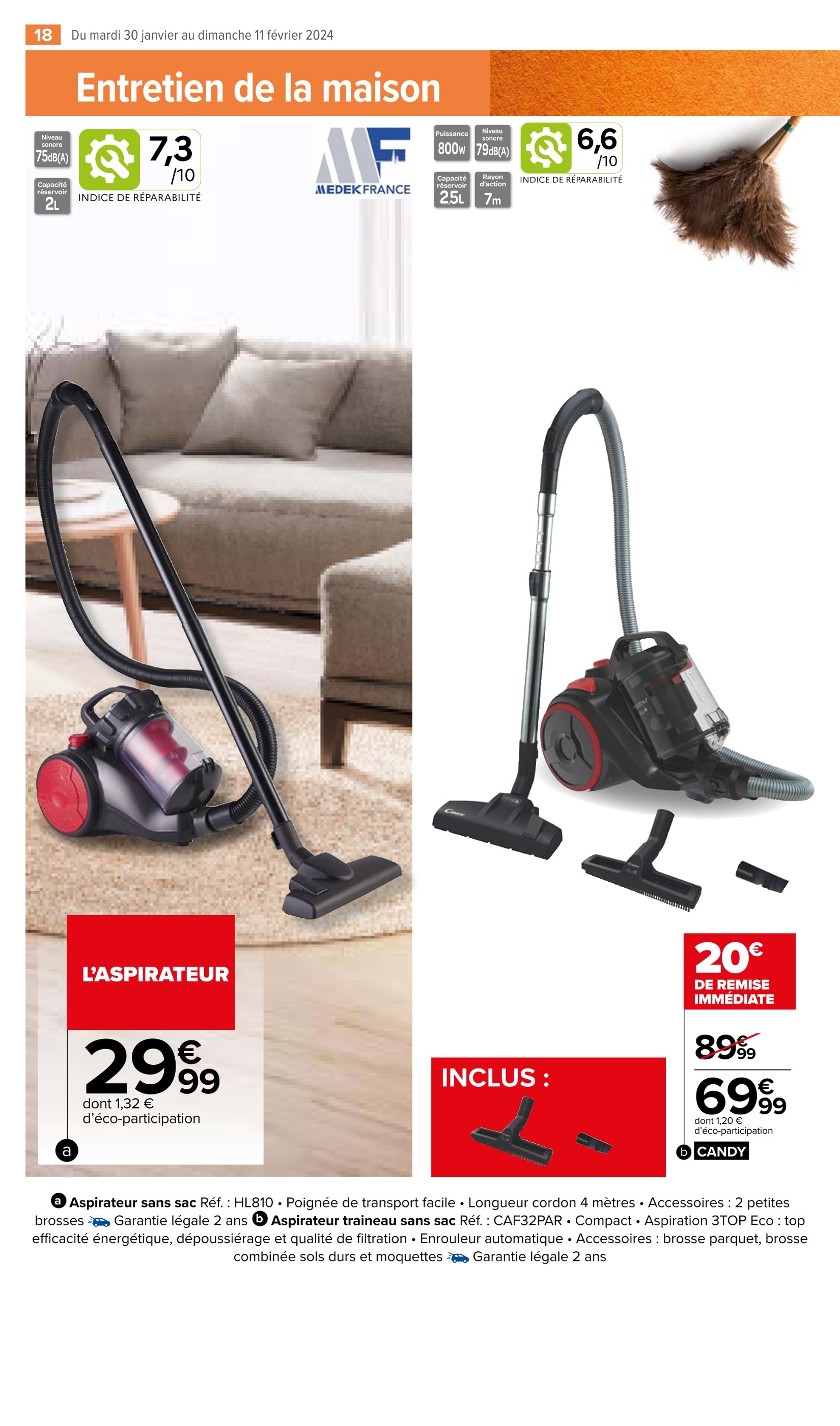 Aspirateur Sans Sac Netto Promos et prix dans le catalogue de