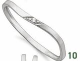 bague diamant 0,003 ct, taille 54, or gris 0,80 g à 123,00 € dans le catalogue E.Leclerc
