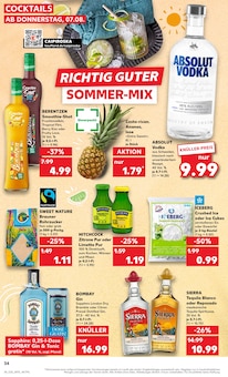 Vodka im aktuellen Kaufland Prospekt (Salzgitter) Vodka im Kaufland Prospekt "KNÜLLER" mit 64 Seiten (Salzgitter)