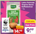 Latino Fairtrade Organic Ganze Kaffeebohnen im Angebot bei Netto Marken-Discount in Rosenheim Latino Fairtrade Organic Ganze Kaffeebohnen Angebote bei Netto Marken-Discount Rosenheim für 9,99 €