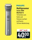 PHILIPS Multigroom Series 5000 MG5920/15 Angebote bei famila Nordost Gifhorn für 40,00 €