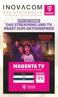 Fernseher im aktuellen INOVACOM Prospekt (Gummersbach) Fernseher im INOVACOM Prospekt "DAS STREAMING UND TV PAKET ZUM AKTIONSPREIS" mit 12 Seiten (Gummersbach)