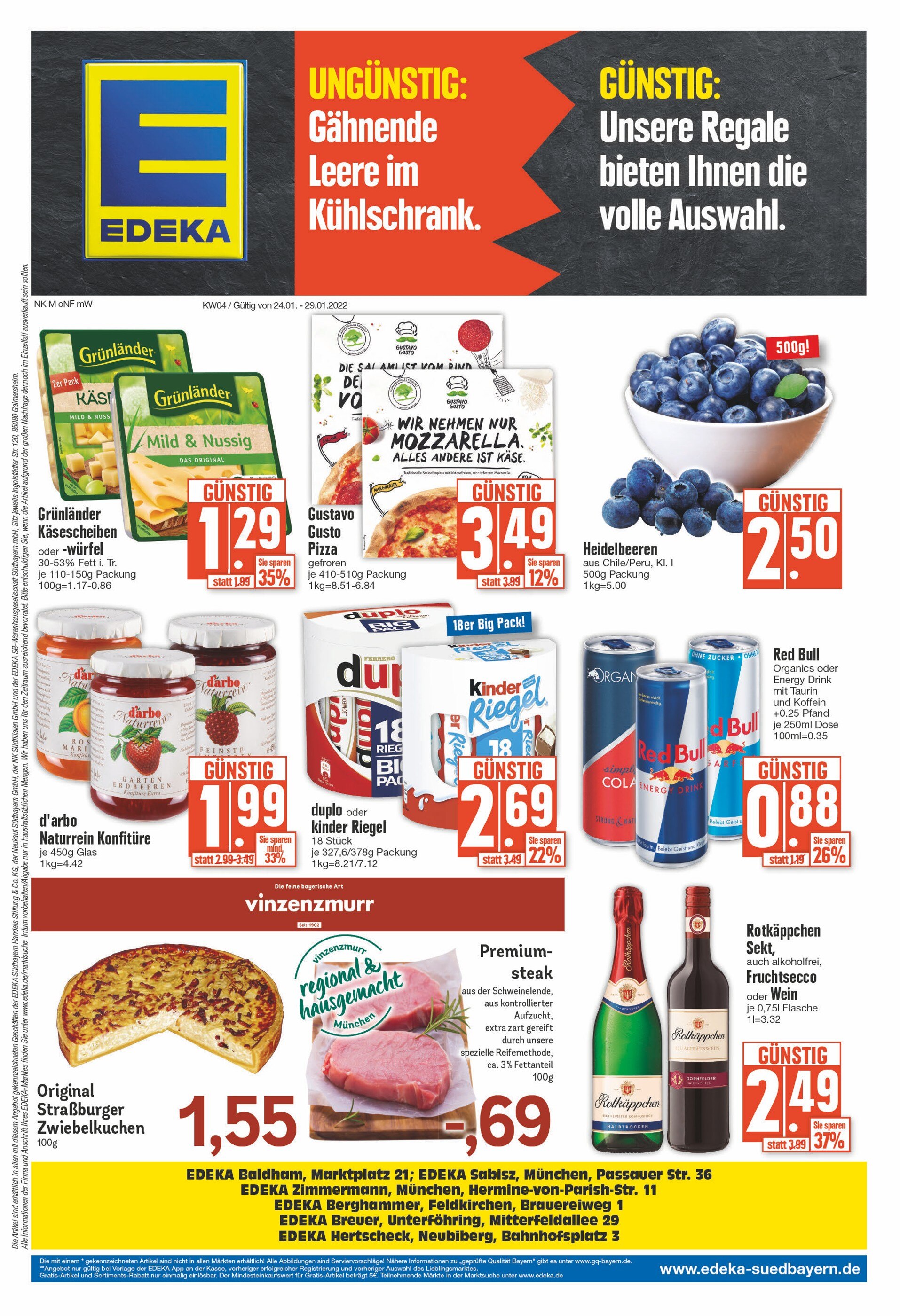 EDEKA Prospekt für Weißenfeld mit 20 Seiten EDEKA Prospekt für Weißenfeld: "Unsere Regale bieten Ihnen die volle Auswahl.", 20 Seiten, 24.01.2022 - 29.01.2022