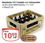 Festpils im Angebot bei GLOBUS in Erfurt Festpils Angebote von Watzdorfer 1411 bei GLOBUS Erfurt für 10,99 €
