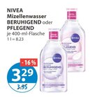 Mizellenwasser BERUHIGEND im V-Markt Prospekt Mizellenwasser BERUHIGEND von NIVEA im aktuellen V-Markt Prospekt für 3,29 €