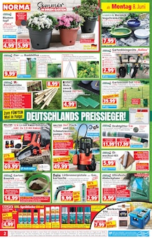 Norma Prospekt der Woche "Mehr fürs Geld" Seite 2, 08.06.2026 bis 13.06.2026 für Sonnefeld Aktueller Norma Prospekt "Mehr fürs Geld" Seite 2 von 21 Seiten für Sonnefeld