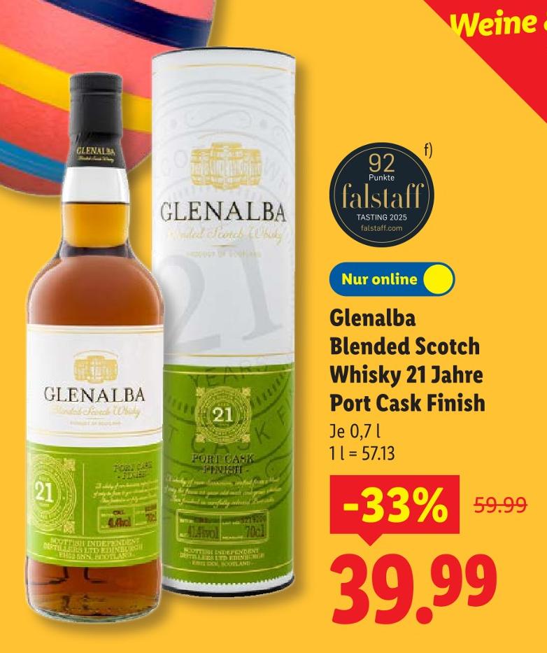 Blended Scotch Whisky 21 Jahre Port Cask Finish