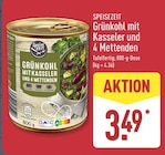 Grünkohl mit Kasseler und 4 Mettenden von Speisezeit im aktuellen ALDI Nord Prospekt für 3,49 €