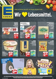 EDEKA Prospekt für Nürnberg: "Wir lieben Lebensmittel!", 8 Seiten, 29.06.2026 - 04.07.2026