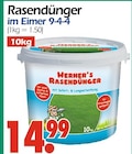 Rasendünger im Eimer 9-4-4 im Angebot bei Wreesmann in Weimar Rasendünger im Eimer 9-4-4 Angebote von Werner's bei Wreesmann Weimar für 14,99 €
