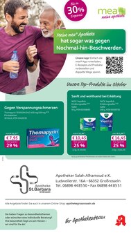 mea - meine apotheke Prospekt der KW 40 "Unsere September-Angebote" Aktueller mea - meine apotheke Prospekt "Unsere September-Angebote" Seite 1 von 4 Seiten