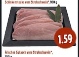 EDEKA Lollar - Schinkensteaks vom Strohschwein Angebot im Prospekt Schinkensteaks vom Strohschwein bei EDEKA im Lollar Prospekt für 1,59 €