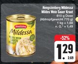 Mildessa Mildes Wein Sauer Kraut Angebote von Hengstenberg bei E center Amberg für 1,29 €