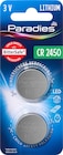 Lithium Knopfzelle CR 2450 im dm-drogerie markt Prospekt Lithium Knopfzelle CR 2450 von Paradies im aktuellen dm-drogerie markt Prospekt für 2,45 €