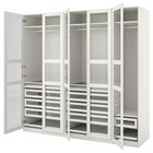 Schrankkombination weiß/weiß Glas 250x60x236 cm Angebote von PAX / TYSSEDAL bei IKEA Ravensburg für 1.950,00 €