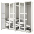 Schrankkombination weiß/weiß Glas 250x60x236 cm im Angebot bei IKEA in Ravensburg Schrankkombination weiß/weiß Glas 250x60x236 cm Angebote von PAX / TYSSEDAL bei IKEA Ravensburg für 1.950,00 €