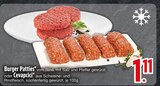 Aktuelles Burger Patties oder Cevapcici Angebot bei EDEKA in Regensburg ab 1,11 €