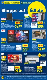 Fernseher im Lidl Prospekt "LIDL LOHNT SICH" mit 68 Seiten (Ulm)