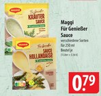 Für Genießer Kräuter Sauce Angebote von Maggi bei famila Nordost Gifhorn für 0,79 €