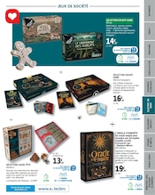 Promos Escape Game dans le catalogue "AVEC LA CULTURE, OFFREZ DES ÉMOTIONS À PROFUSIONS !" de E.Leclerc à la page 69