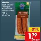 Aktuelle Mettwurst Angebote bei Netto Marken-Discount in Nürnberg Aktuelles nach Art einer Thüringer Knackwurst Angebot bei Netto Marken-Discount in Nürnberg ab 1,79 €