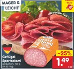 Geflügel-Sportsalami Angebote bei Netto Marken-Discount Görlitz für 1,49 €