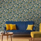 Papier peint intissé floral bleu et jaune - Décor Discount à Saint-Martin-d'Hères Papier peint intissé floral bleu et jaune en promo chez Décor Discount Saint-Martin-d'Hères à 6,93 €