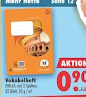 Vokabelheft für 0,99 € bei Mäc-Geiz im Angebot Vokabelheft im aktuellen Mäc-Geiz Prospekt