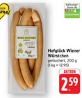 Wiener Würstchen Angebote von Hofglück bei E center Freiburg für 2,59 €