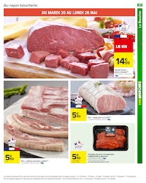 Prix et réduction Rôti De Porc dans le prospectus Carrefour en cours Offre Rôti De Porc dans le catalogue Carrefour du moment à la page 39