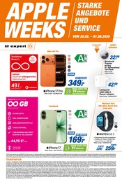 expert Prospekt für Günzburg mit 2 Seiten expert Prospekt für Günzburg: "APPLE WEEKS", 2 Seiten, 20.05.2026 - 01.06.2026