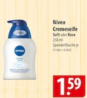 Nivea Cremeseife Soft oder Rose Angebote bei famila Nordost Stralsund für 1,59 €