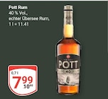 Rum im Angebot bei GLOBUS in Erftstadt Rum Angebote von Pott bei GLOBUS Erftstadt für 7,99 €