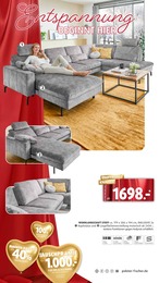 Wohnlandschaft im Polstermöbel Fischer Prospekt "Spektakuläre Neueröffnung" auf Seite 8