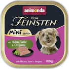 animonda Vom Feinsten Mini Senior mit Huhn + Wild und Oregano 100 g Angebote von Vom Feinsten bei Zookauf Remscheid für 0,59 €