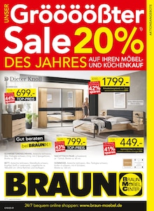Aktueller BRAUN Möbel-Center Prospekt (Umkirch, 8 Seiten zum blĂ€ttern BRAUN Möbel-Center Prospekt GrööööĂter Sale des Jahres mit 8 Seiten