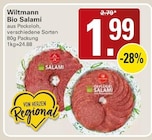 Bio Salami im Angebot bei WEZ in Bad Oeynhausen Bio Salami Angebote von Wiltmann bei WEZ Bad Oeynhausen für 1,99 €