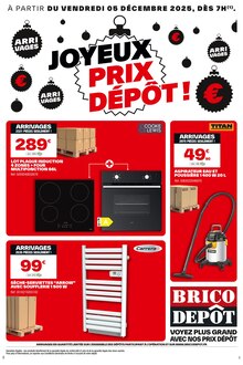 Prospectus Brico Dépôt à Villars-en-Pons, "JOYEUX PRIX DÉPÔT !", 1 page de promos valables du 05/12/2025 au 18/12/2025