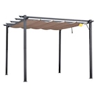 Vordach im POCO Prospekt Outsunny Pergola kaffee Polyester B/H/L: ca. 300x223x300 cm im aktuellen POCO Prospekt für 303,99 €