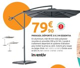 Mr.Bricolage Saint-Jean-de-Luz - Promo Parasol déporté 3 x 2 m Essentia Promo Parasol déporté 3 x 2 m Essentia à 79,90 € dans le catalogue Mr.Bricolage à Saint-Jean-de-Luz