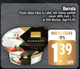 Burrata im EDEKA Prospekt Burrata von EDEKA im aktuellen EDEKA Prospekt für 1,39 €
