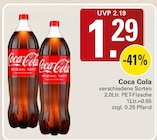 Aktuelles Coca Cola Angebot bei WEZ in Löhne ab 1,29 €