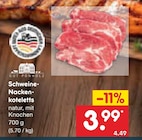 Aktuelles Schweine-Nacken-Koteletts Angebot bei Netto Marken-Discount in Jena ab 3,99 €