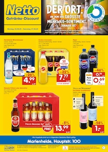 Netto Marken-Discount Prospekt "DER ORT, AN DEM DU IMMER AUSGEZEICHNETE PREISE FINDEST." mit  Seiten (Marienheide)