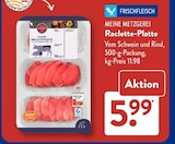 Raclette-Platte von Meine Metzgerei für 5,99 € bei ALDI SÜD im Angebot Raclette-Platte von Meine Metzgerei im aktuellen ALDI SÜD Prospekt